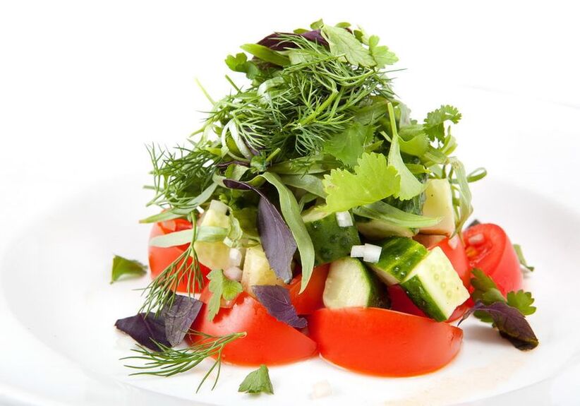 hipoalerjenik diyet için sebze salatası