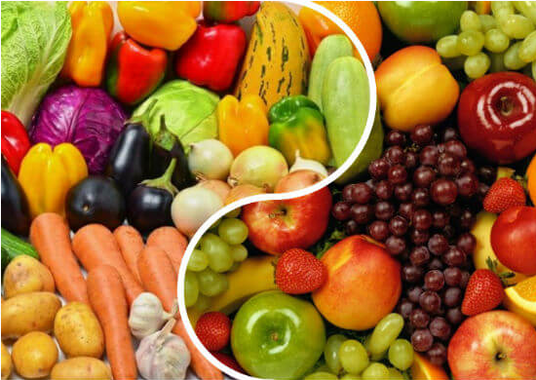 kilo kaybı için meyve ve sebzeler